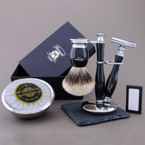 Haryali's Thunder Range Silvertip Badger Hair Shaving Kit